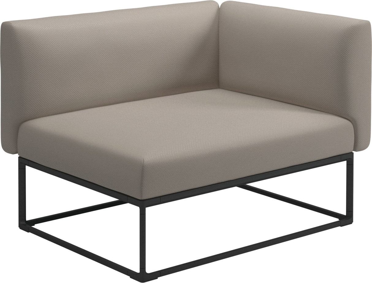 Gloster Maya Left / Right End Unit - Module Gauche / Droite 111x86cm Meteor Grade D (ST) Dot Oyster 0117