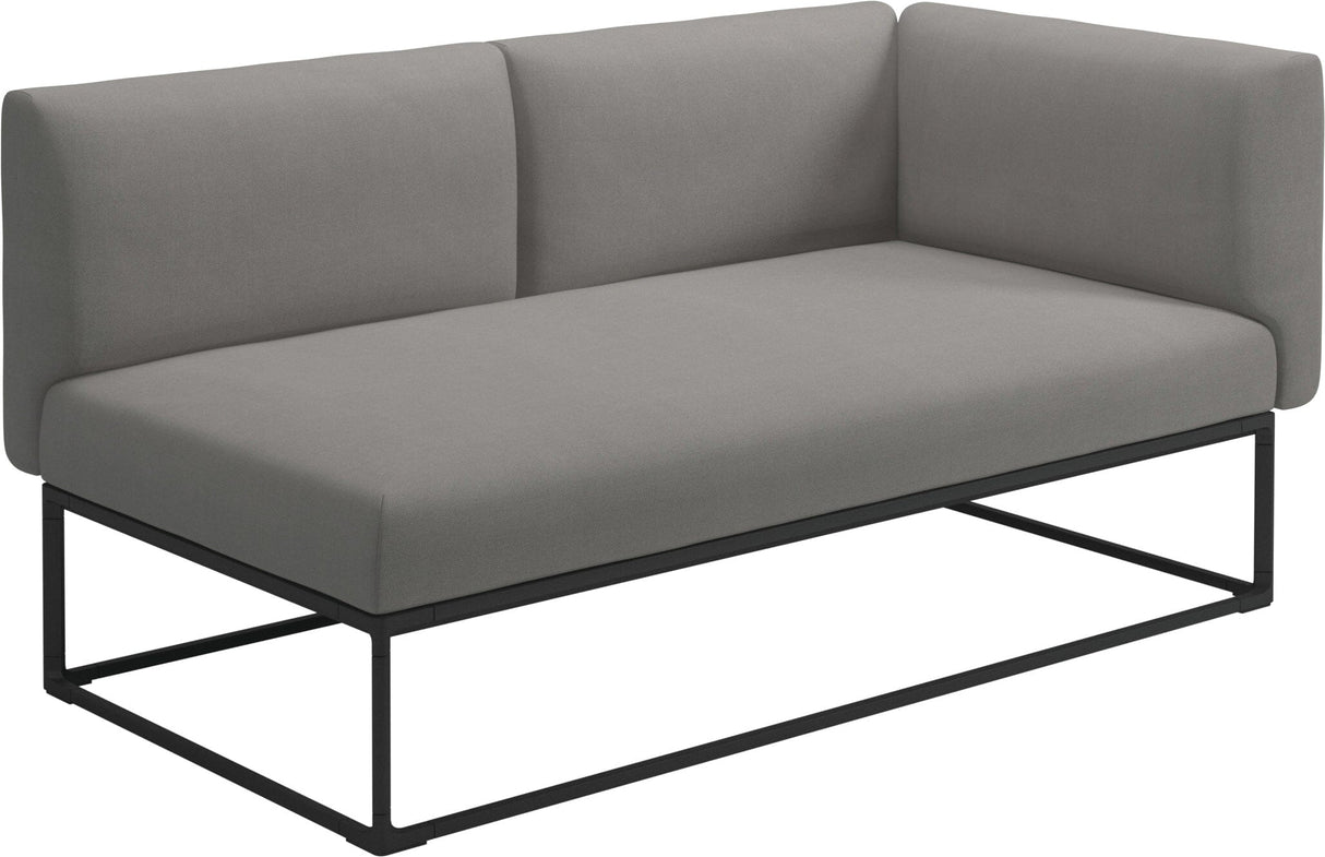 Gloster Maya Left / Right End Unit - Module Gauche / Droite 161x86cm Meteor Grade B (OP) Fife Canvas Grey 0032