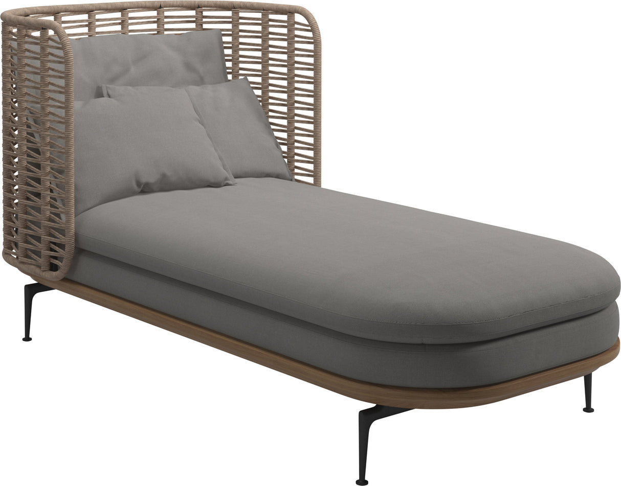 Gloster Mistral Daybed Haut dossier Grade B (OP) Fife Canvas Grey 0032