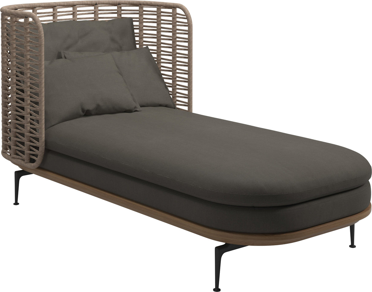 Gloster Mistral Daybed Haut dossier Grade B (OP) Fife Platinum 0042