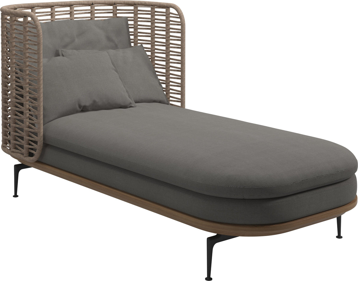 Gloster Mistral Daybed Haut dossier Grade B (OP) Fife Rainy Grey 0044