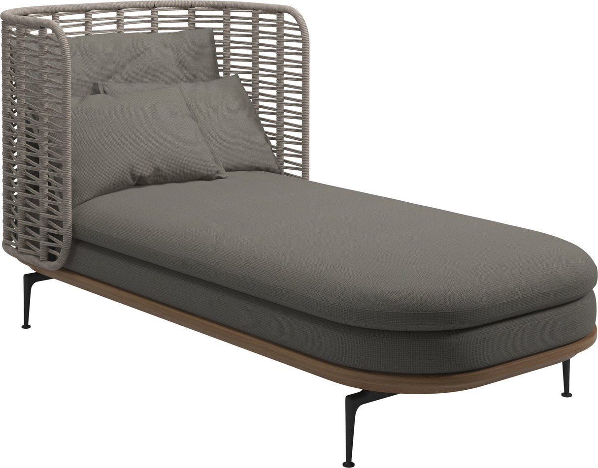 Gloster Mistral Daybed Haut dossier Grade C (OP) Loom 3 Castlerock 0205