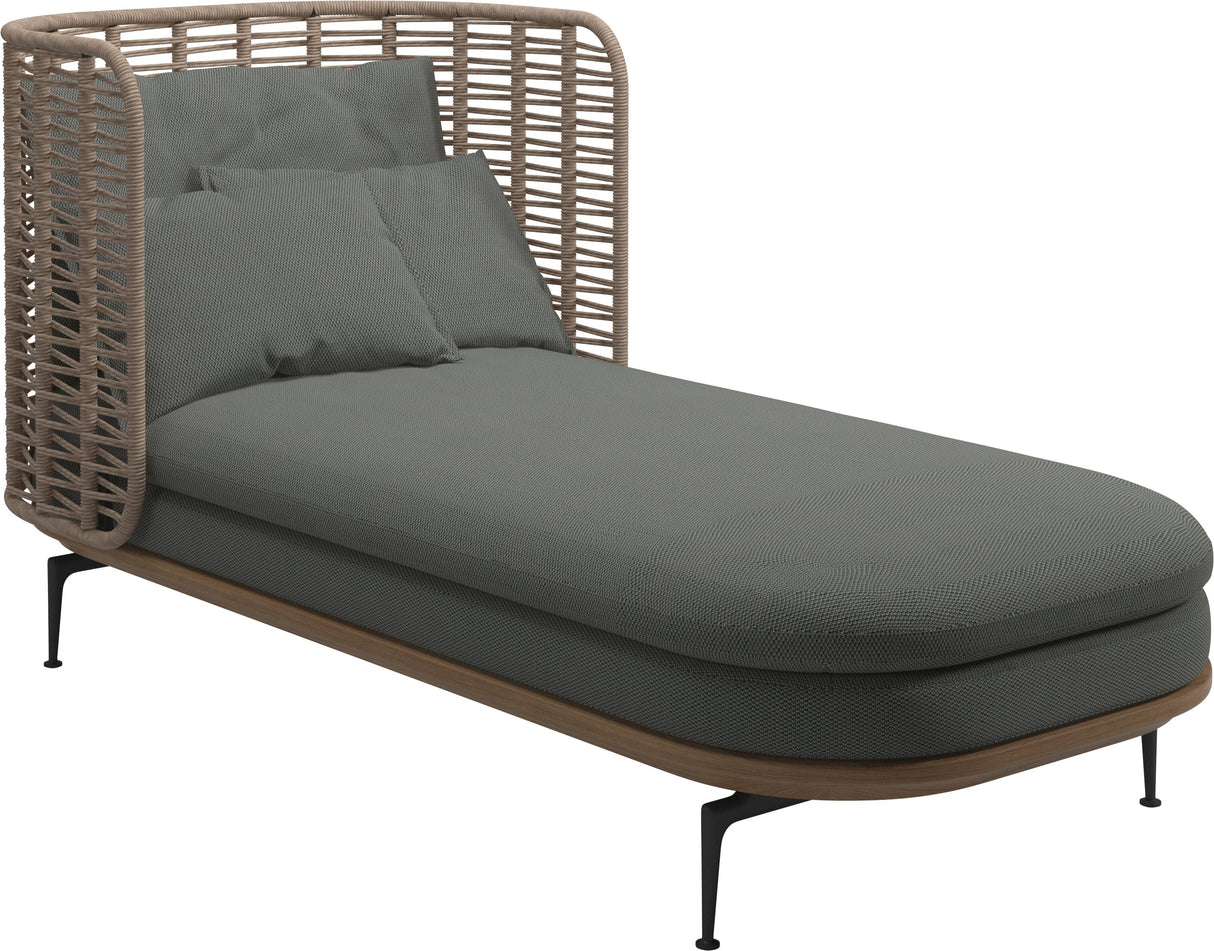 Gloster Mistral Daybed Haut dossier Grade C (OP) Lopi Charcoal 0132