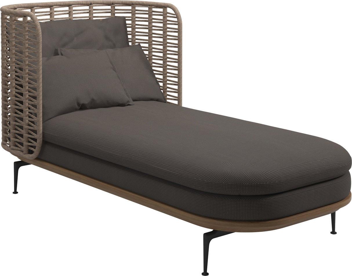 Gloster Mistral Daybed Haut dossier Grade C (OP) Robben Charcoal 0083
