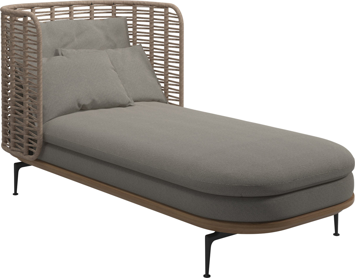 Gloster Mistral Daybed Haut dossier Grade C (OP) Robben Grey 0085