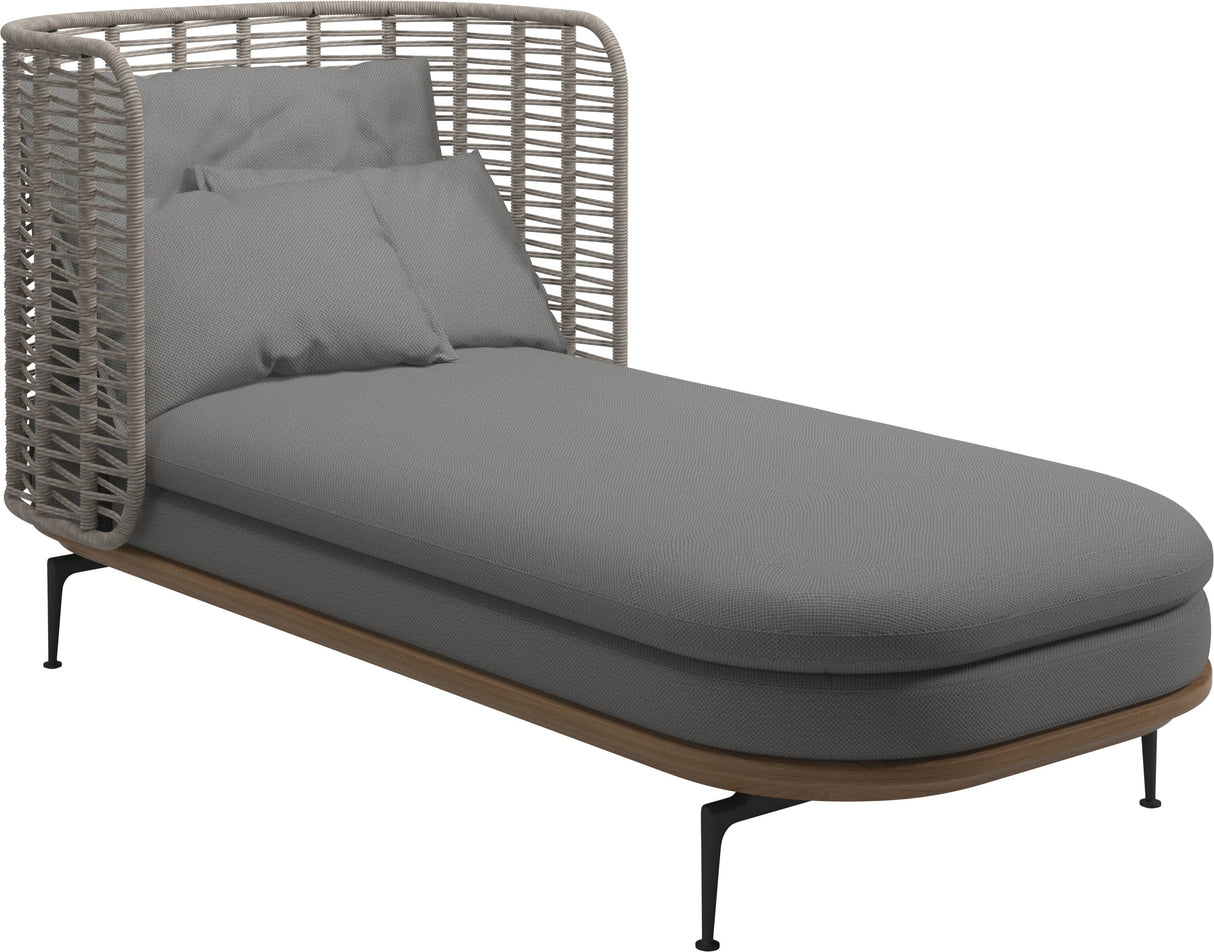 Gloster Mistral Daybed Haut dossier Grade D (ST) Dot Putty 0156