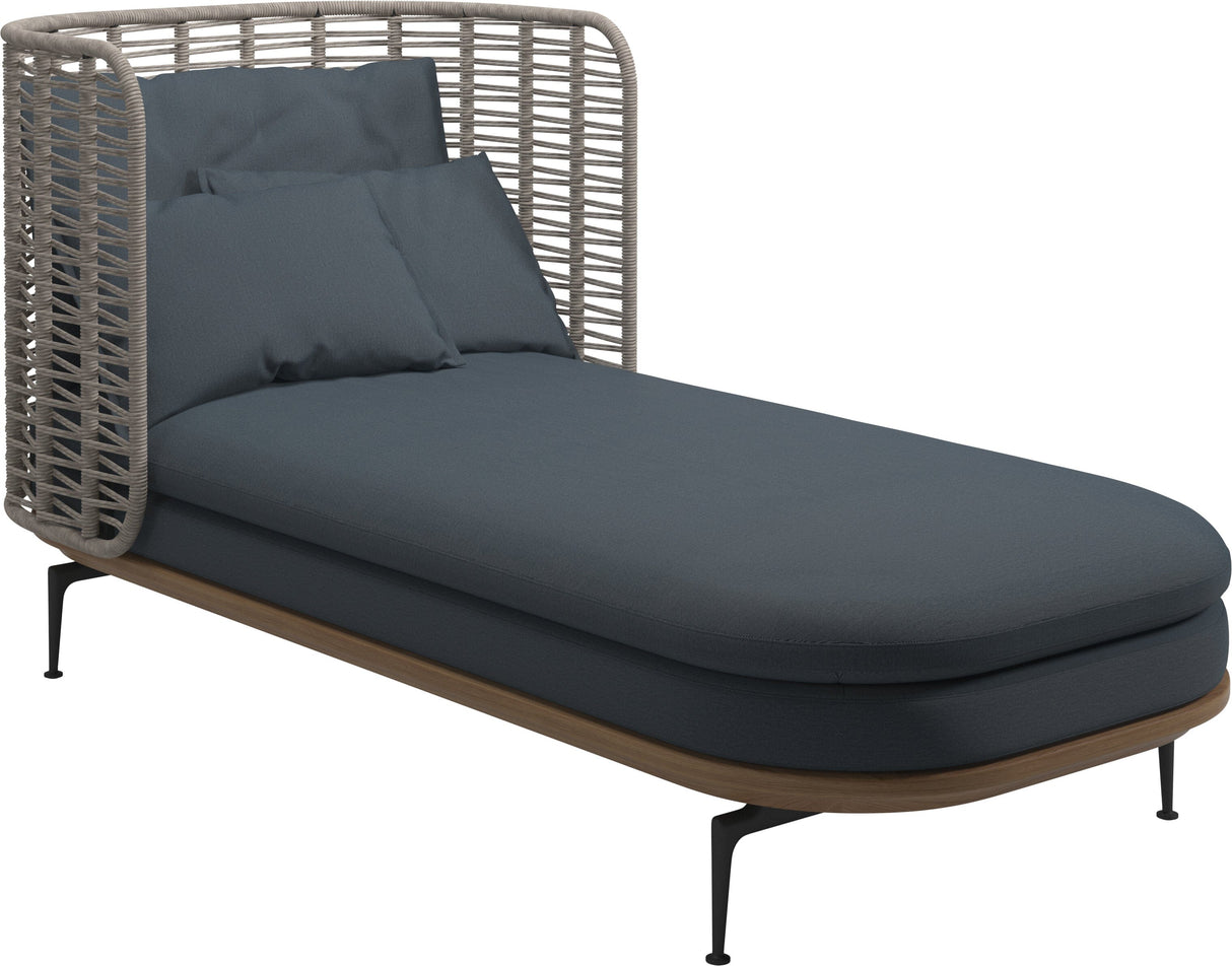 Gloster Mistral Daybed Haut dossier Grade D (ST) Tuck Denim 0157