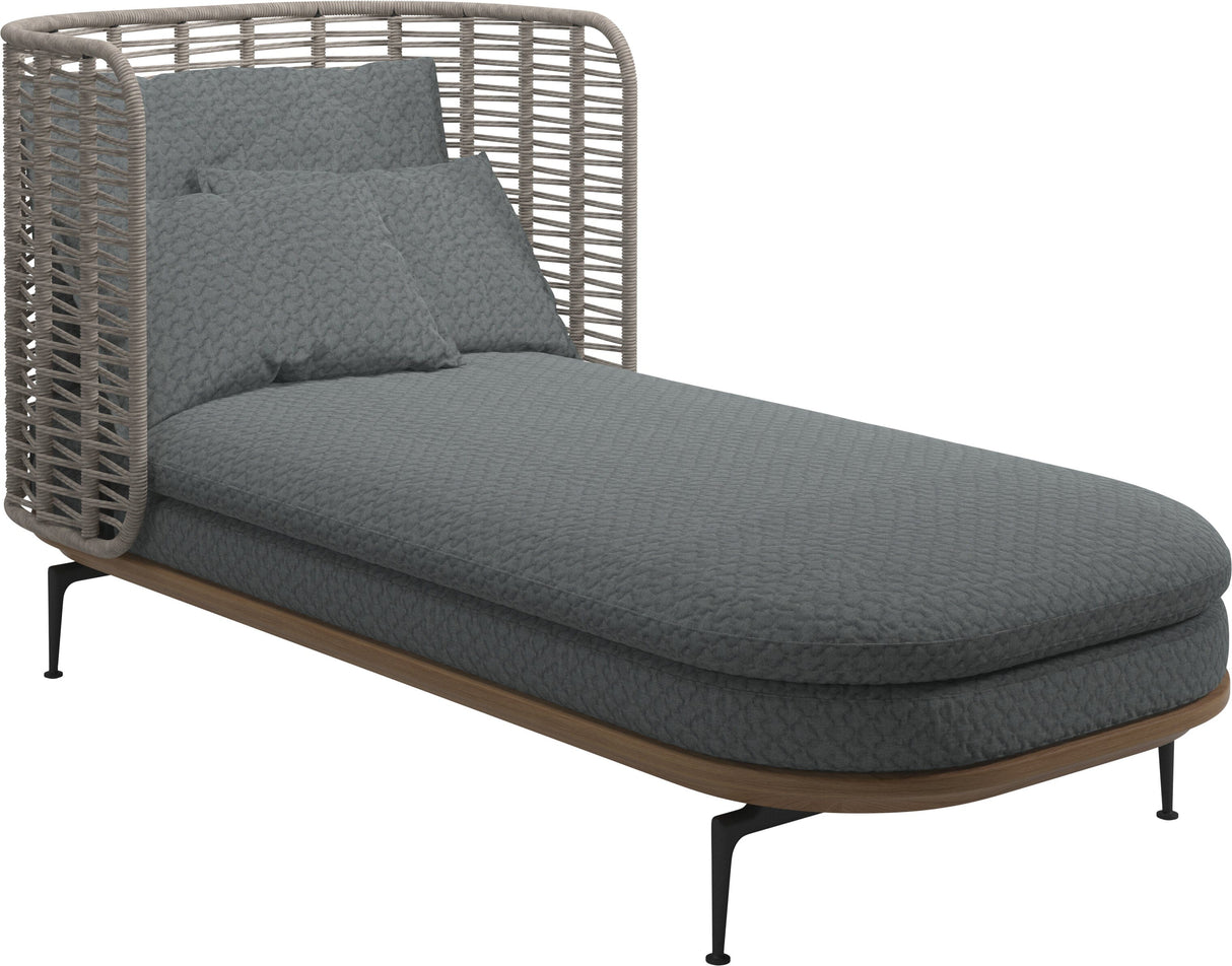 Gloster Mistral Daybed Haut dossier Grade D (ST) Wave Gravel 0159