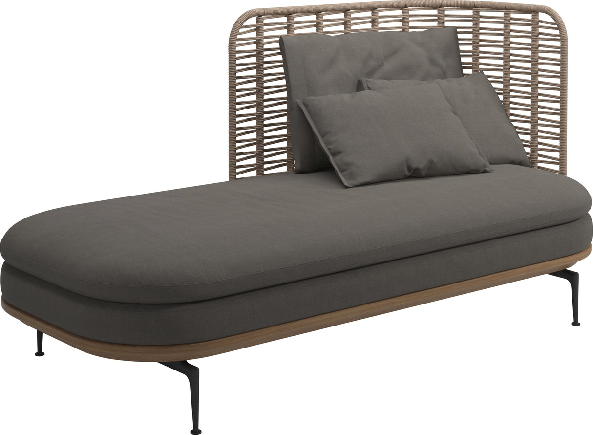 Gloster Mistral Méridienne Droite Haut dossier Grade B (OP) Fife Nickel 0039