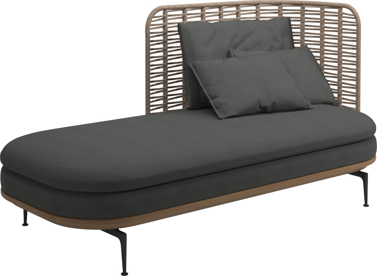 Gloster Mistral Méridienne Droite Haut dossier Grade B (WR) Blend Coal 0144