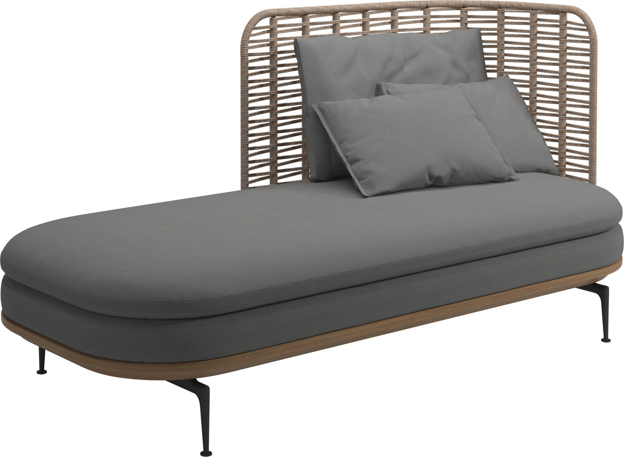 Gloster Mistral Méridienne Droite Haut dossier Grade B (WR) Blend Fog 0145