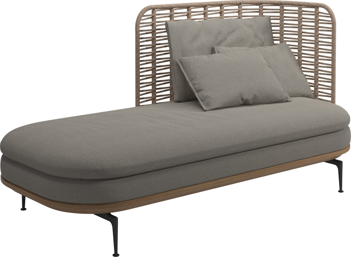 Gloster Mistral Méridienne Droite Haut dossier Grade C (OP) Robben Grey 0085