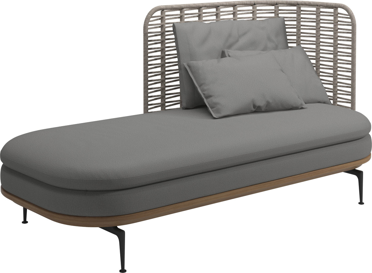 Gloster Mistral Méridienne Droite Haut dossier Grade D (ST) Dot Putty 0156