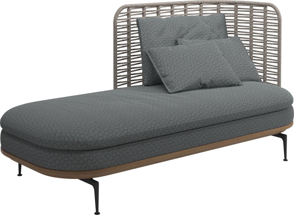 Gloster Mistral Méridienne Droite Haut dossier Grade D (ST) Wave Gravel 0159