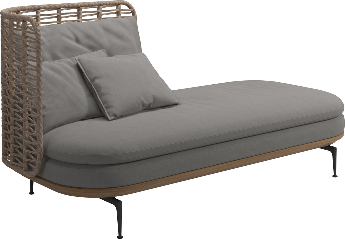 Gloster Mistral Méridienne Gauche Haut dossier Grade B (OP) Fife Canvas Grey 0032