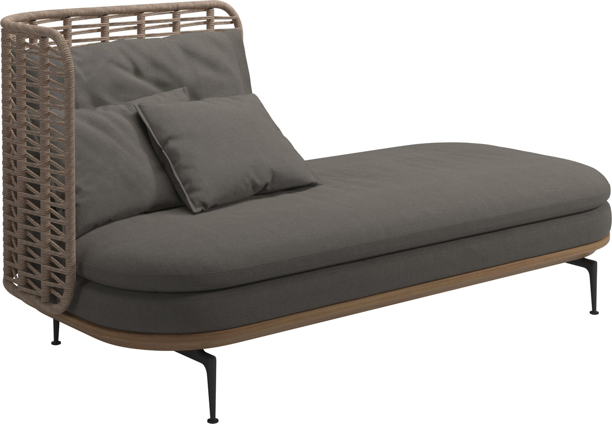 Gloster Mistral Méridienne Gauche Haut dossier Grade B (OP) Fife Nickel 0039