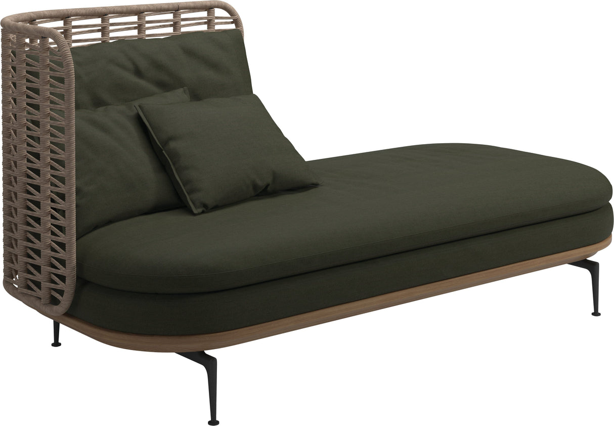 Gloster Mistral Méridienne Gauche Haut dossier Grade B (OP) Fife Olive 0041