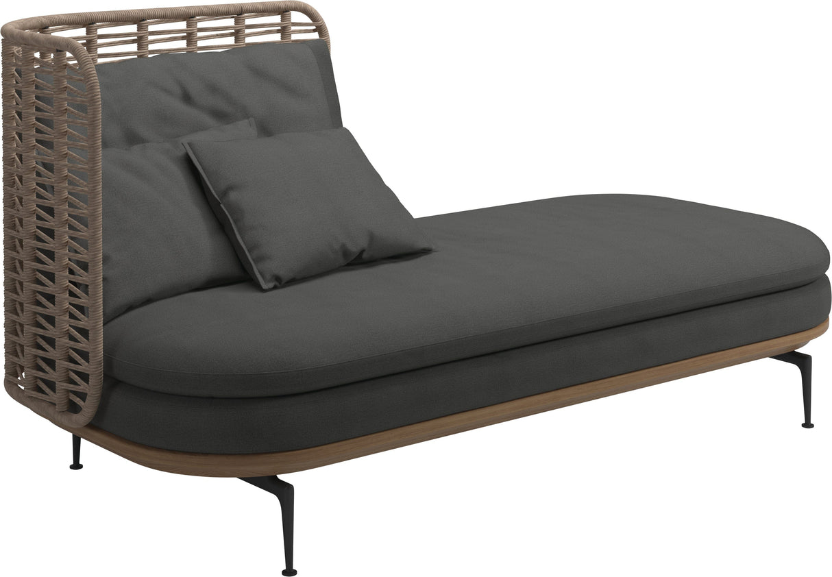 Gloster Mistral Méridienne Gauche Haut dossier Grade B (WR) Blend Coal 0144