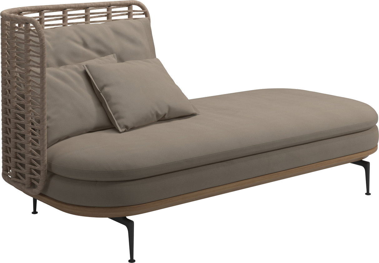 Gloster Mistral Méridienne Gauche Haut dossier Grade B (WR) Blend Sand 0147