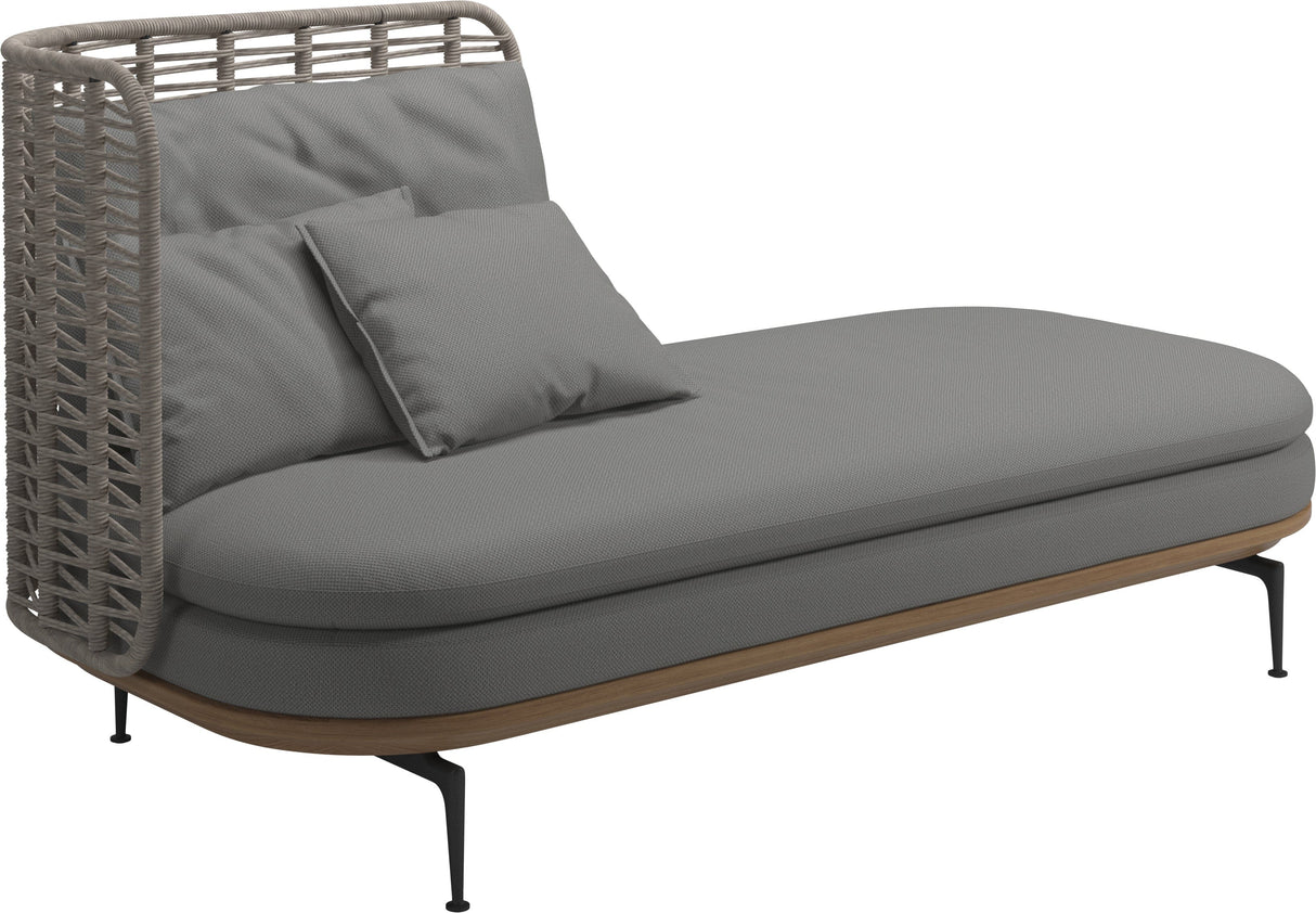 Gloster Mistral Méridienne Gauche Haut dossier Grade D (ST) Dot Putty 0156