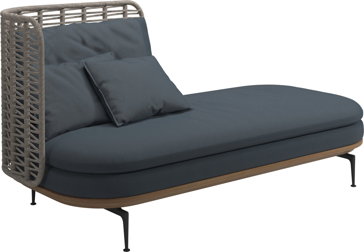 Gloster Mistral Méridienne Gauche Haut dossier Grade D (ST) Tuck Denim 0157