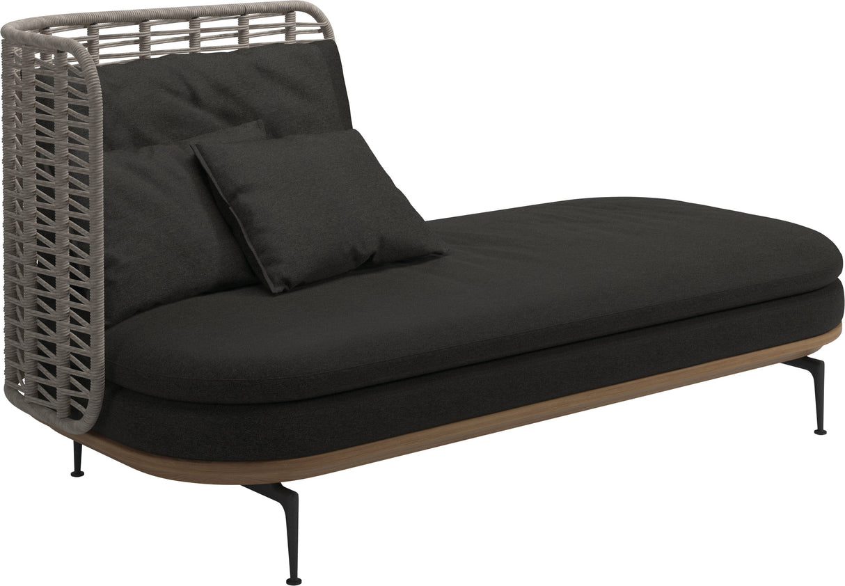 Gloster Mistral Méridienne Gauche Haut dossier Grade D (ST) Tuck Sable 0123