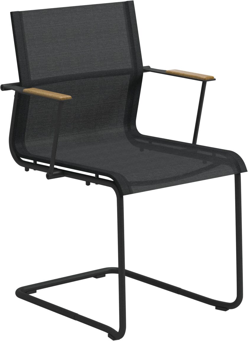 Gloster Sway Fauteuil repas Freischwinger Meteor / Anthracite Sling