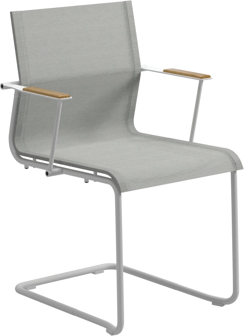Gloster Sway Fauteuil repas Freischwinger White / Seagull Sling