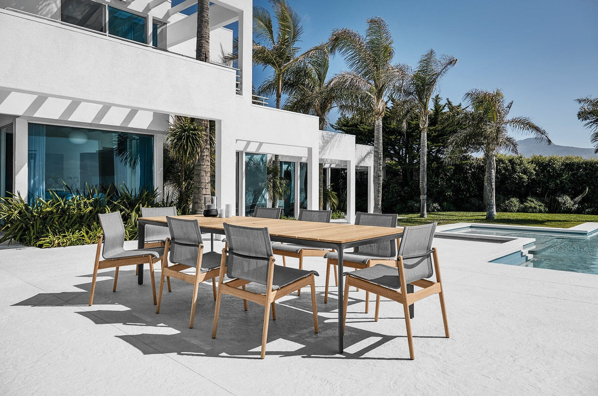 Gloster Sway Teak Chaise repas