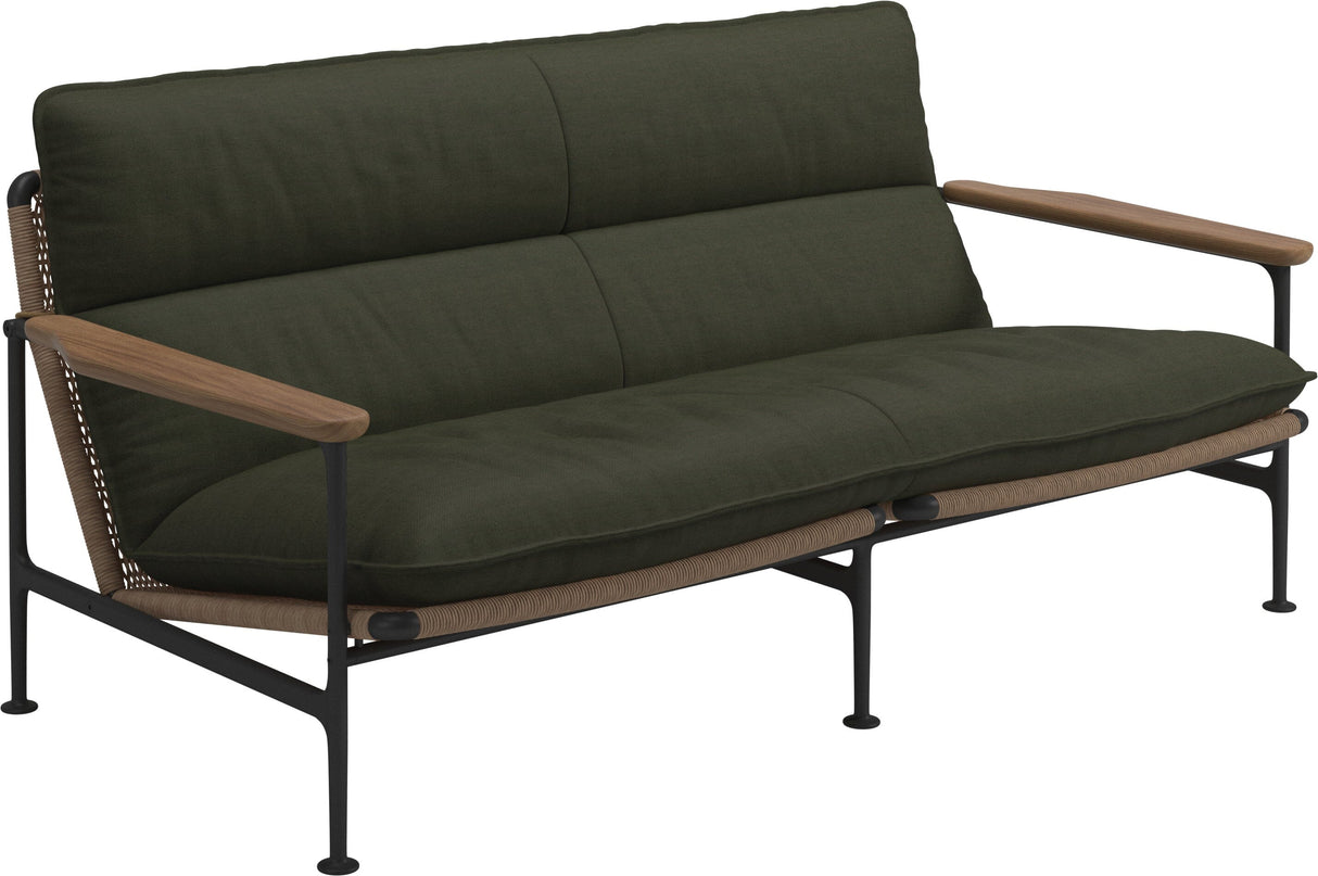 Gloster Zenith Canapé 2 places avec Teak Arms (Meteor) Grade B (OP) Fife Olive 0041