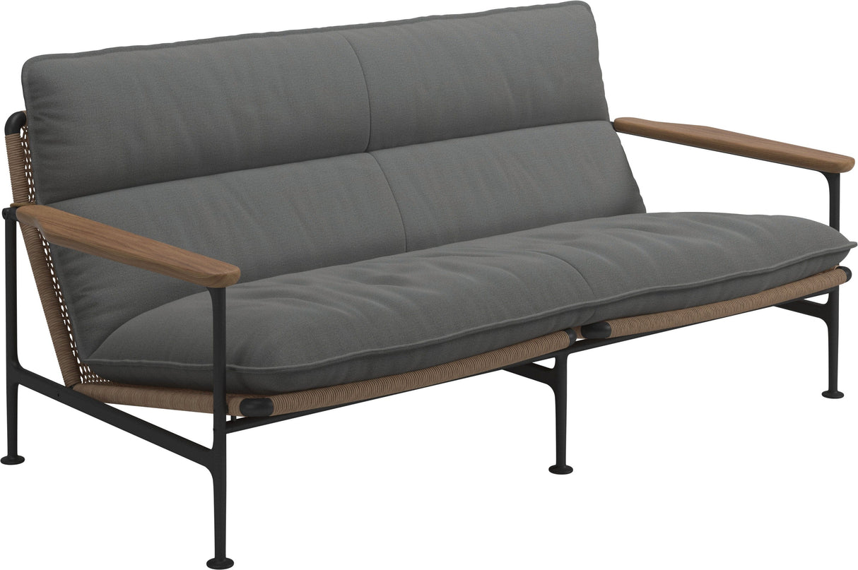 Gloster Zenith Canapé 2 places avec Teak Arms (Meteor) Grade B (WR) Blend Fog 0145