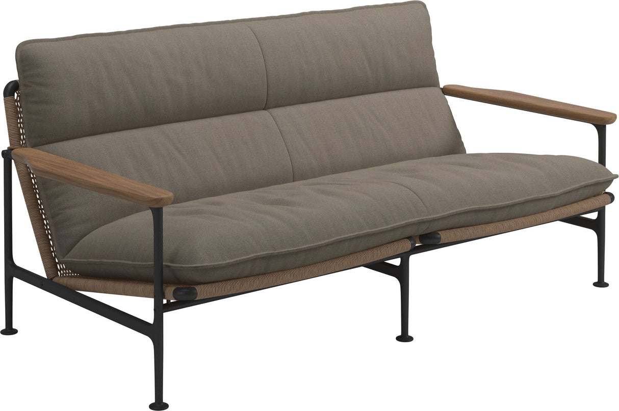 Gloster Zenith Canapé 2 places avec Teak Arms (Meteor) Grade B (WR) Blend Latte 0203