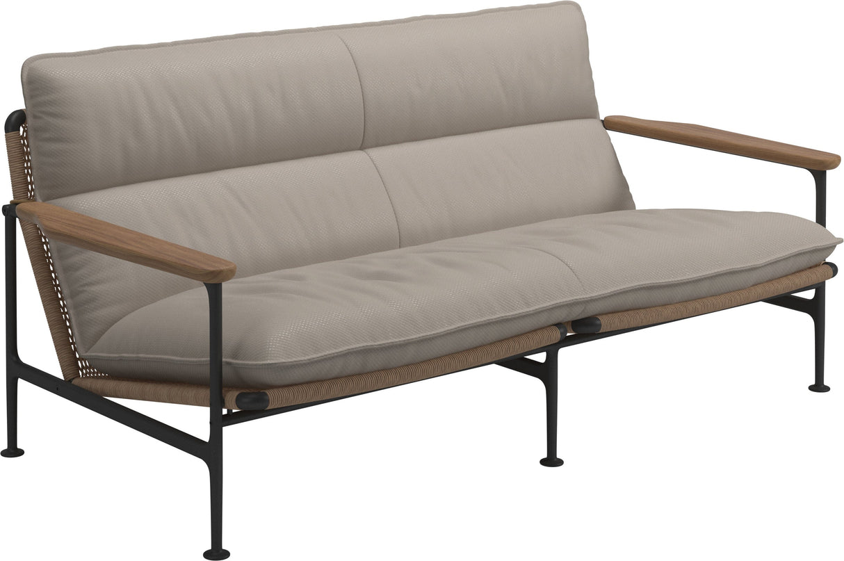 Gloster Zenith Canapé 2 places avec Teak Arms (Meteor) Grade D (ST) Dot Oyster 0117