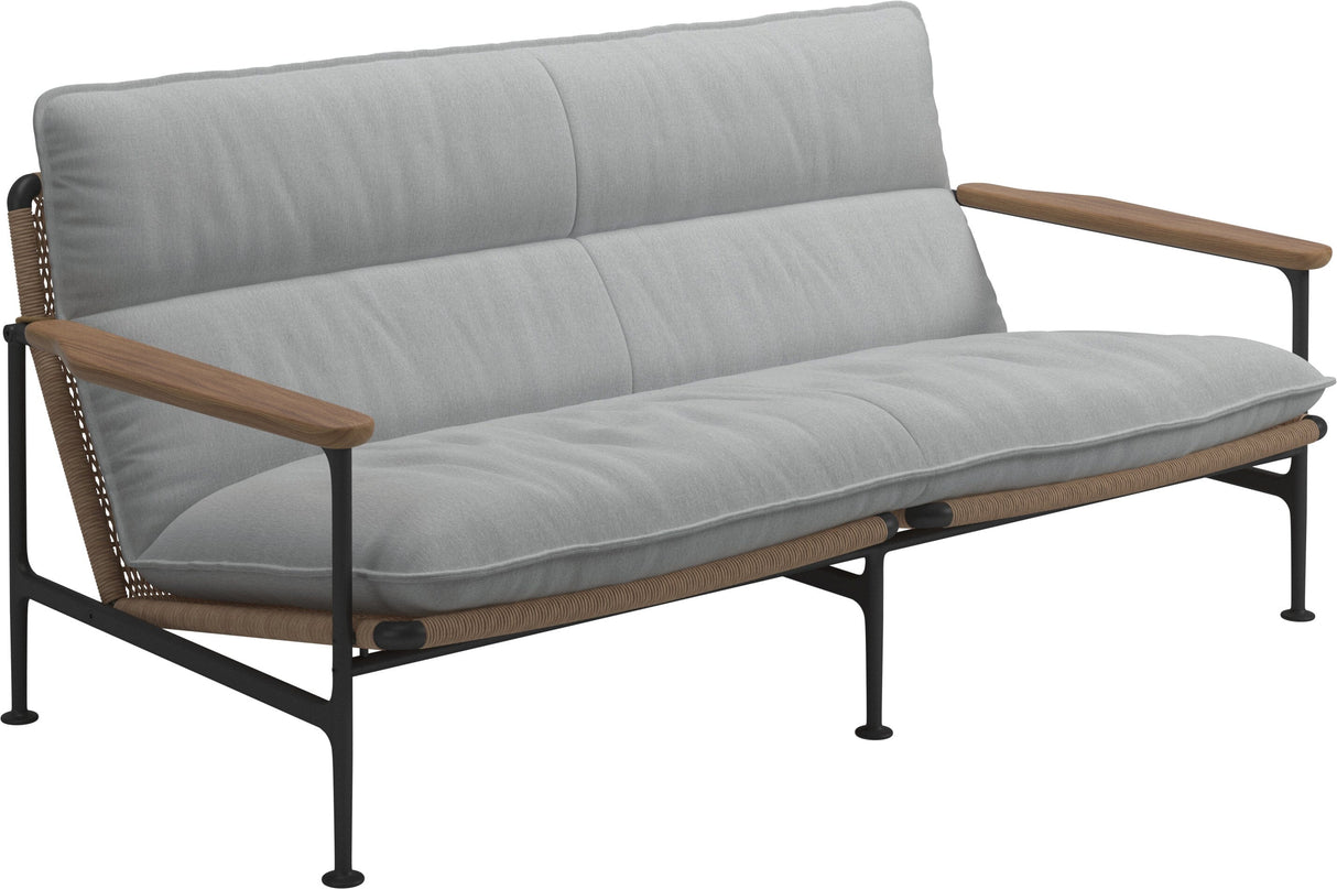 Gloster Zenith Canapé 2 places avec Teak Arms (Meteor) Grade D (ST) Tuck Dust 0158