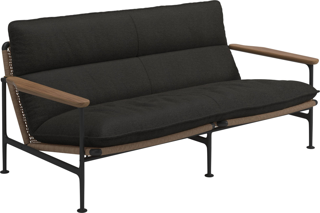 Gloster Zenith Canapé 2 places avec Teak Arms (Meteor) Grade D (ST) Tuck Sable 0123