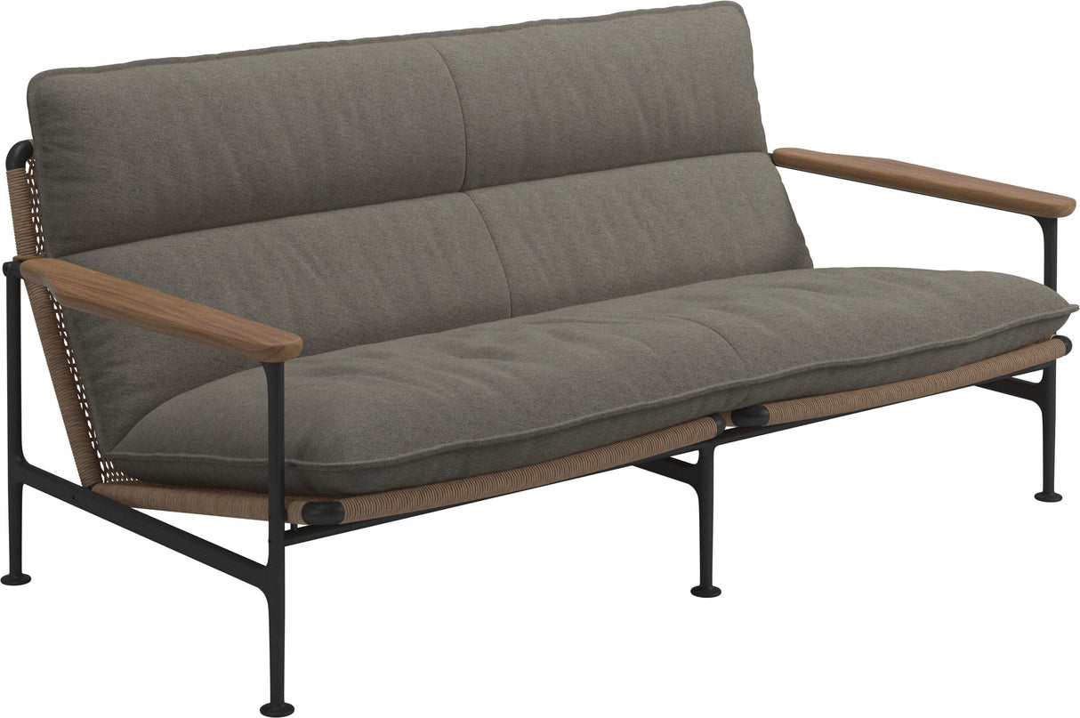 Gloster Zenith Canapé 2 places avec Teak Arms (Meteor) Grade D (ST) Tuck Truflfle 0124