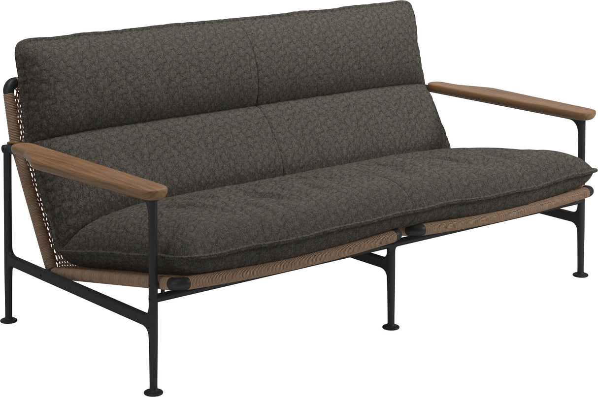 Gloster Zenith Canapé 2 places avec Teak Arms (Meteor) Grade D (ST) Wave Quarry 0126