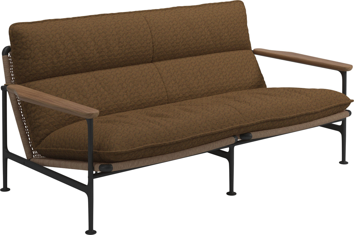 Gloster Zenith Canapé 2 places avec Teak Arms (Meteor) Grade D (ST) Wave Russet 0127