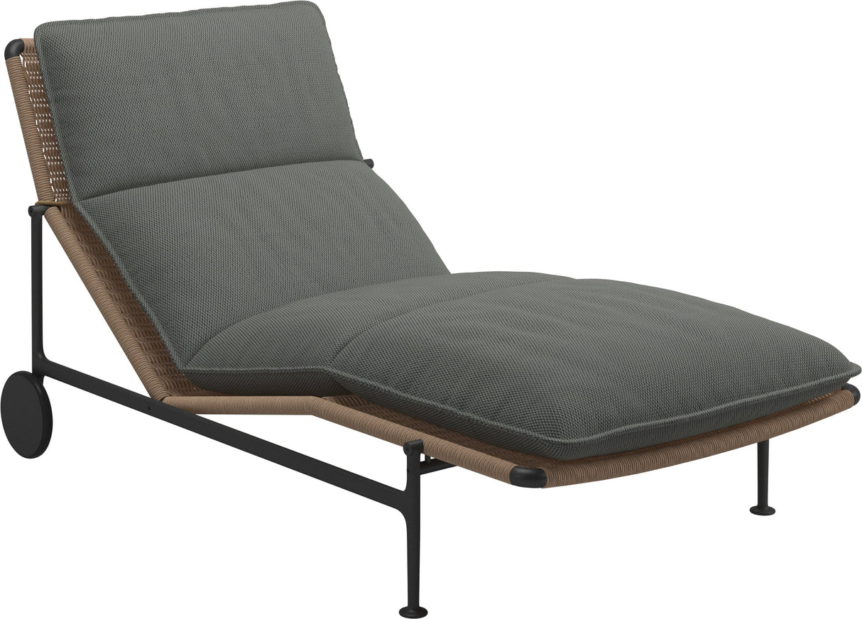 Gloster Zenith Chaise longue (Meteor) Grade C (OP) Lopi Charcoal 0132