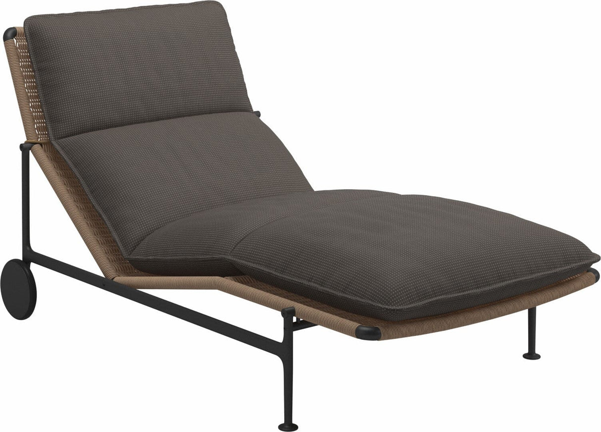 Gloster Zenith Chaise longue (Meteor) Grade C (OP) Robben Charcoal 0083