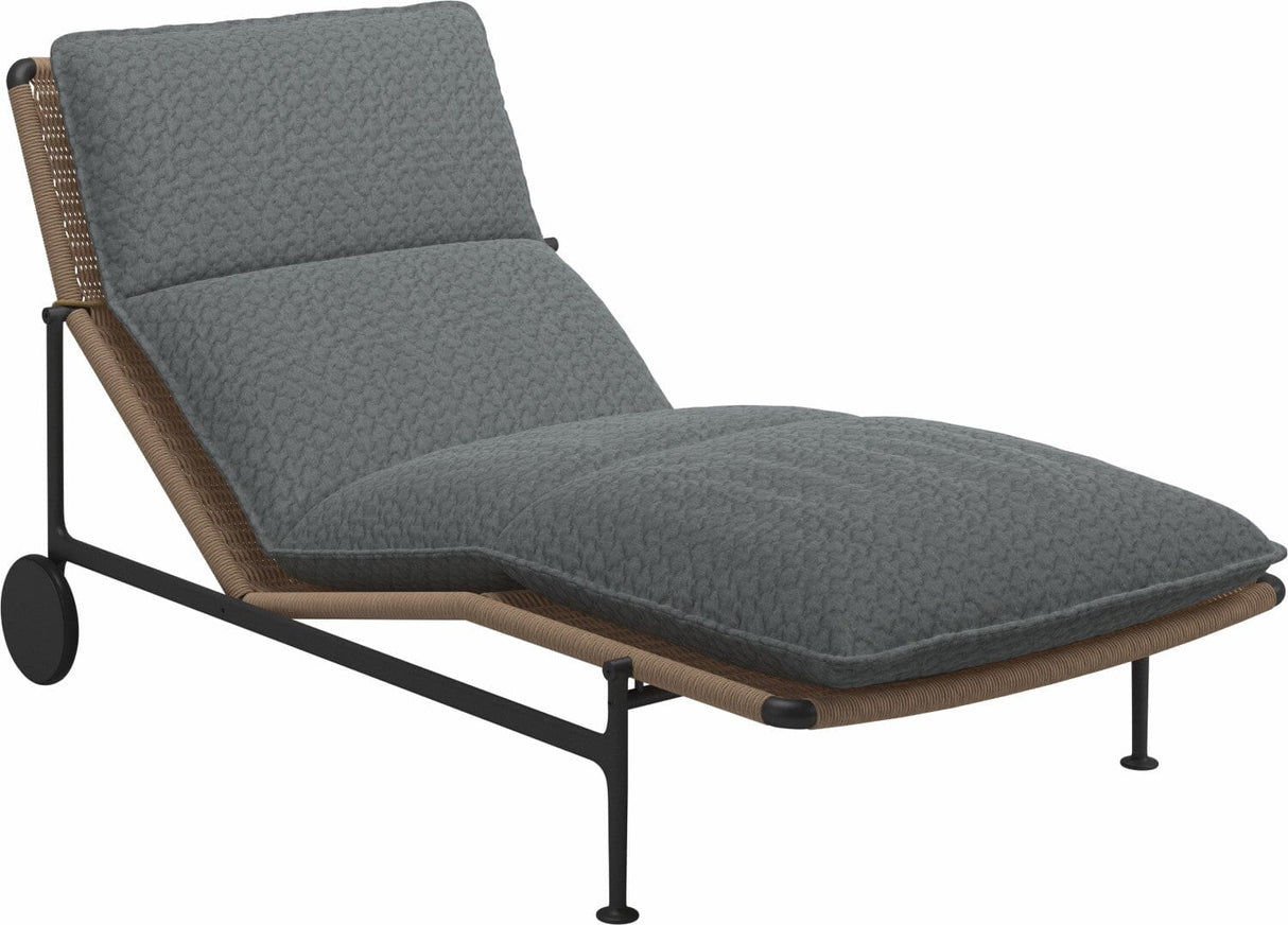 Gloster Zenith Chaise longue (Meteor) Grade D (ST) Wave Gravel 0159