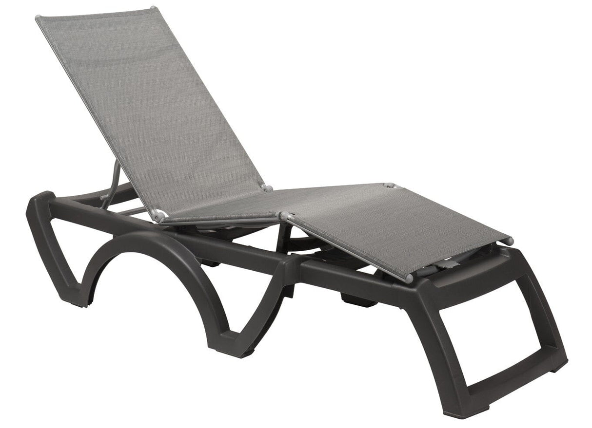 Grosfillex Bali Bain de soleil empilable Anthracite / T18 Anthracite