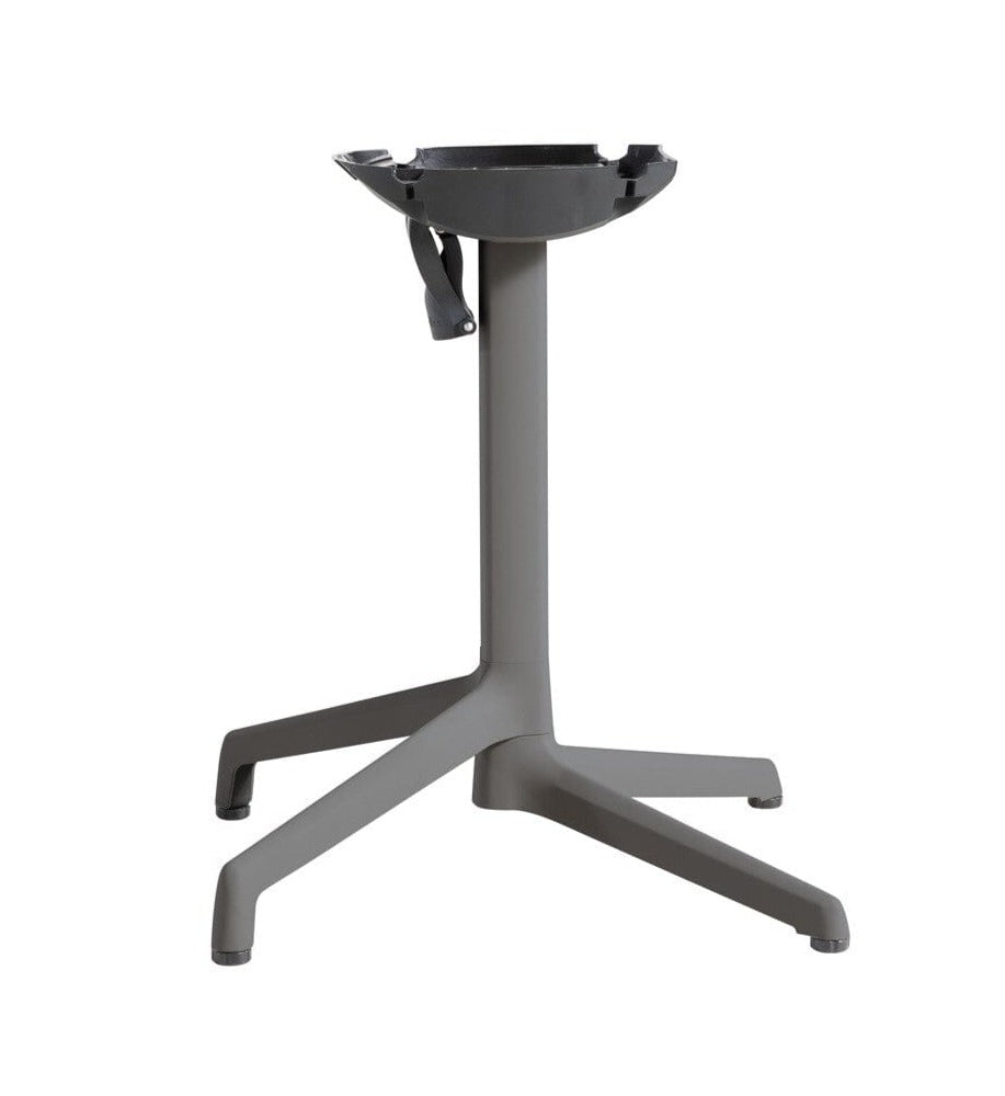 Grosfillex Cannes GX2.0 Pied Bistro résine synthétique central rabattable et encastrable Anthracite