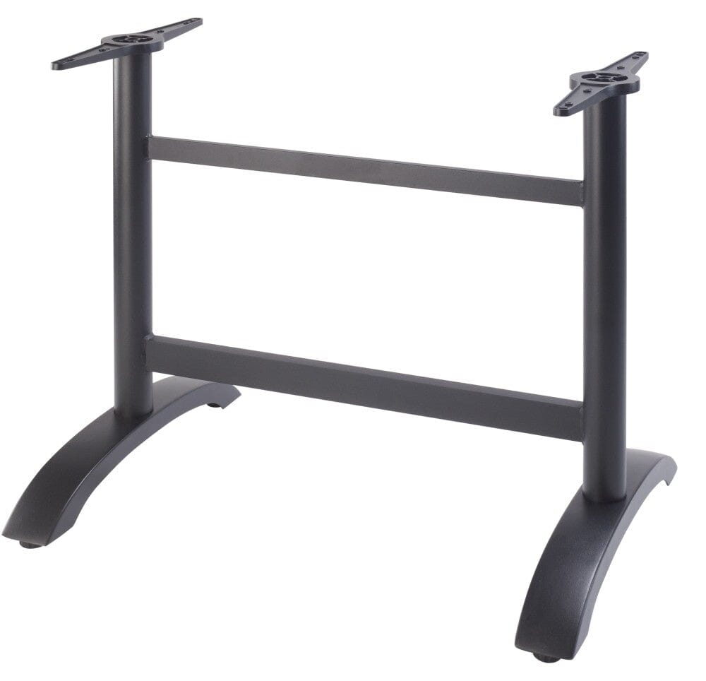 Grosfillex Ecofix Pied Bistro Double central fixe Noir