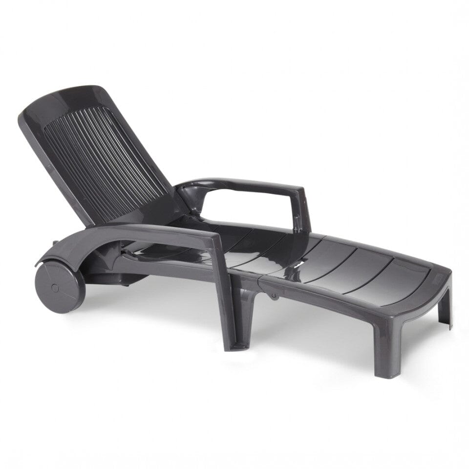 Grosfillex Fidji 2 Bain de soleil pliant Anthracite
