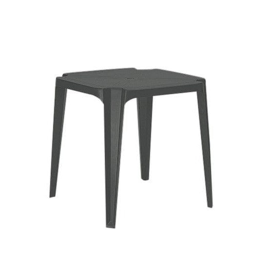 Grosfillex Guéridon Sun Table 70x70cm empilable Anthracite