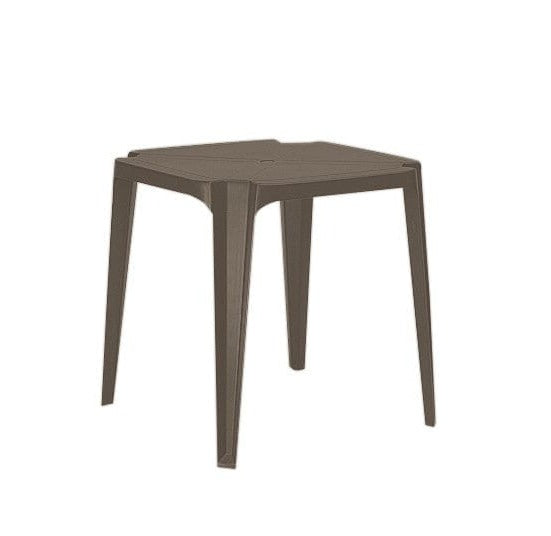 Grosfillex Guéridon Sun Table 70x70cm empilable Taupe