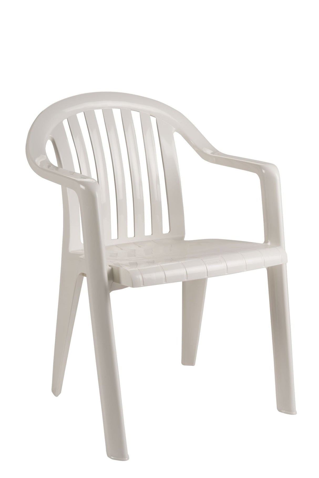 Grosfillex Miami Fauteuil bas dossier empilable Blanc