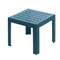 Grosfillex Miami Table basse 40x40cm H:35cm en résine Bleu minéral 