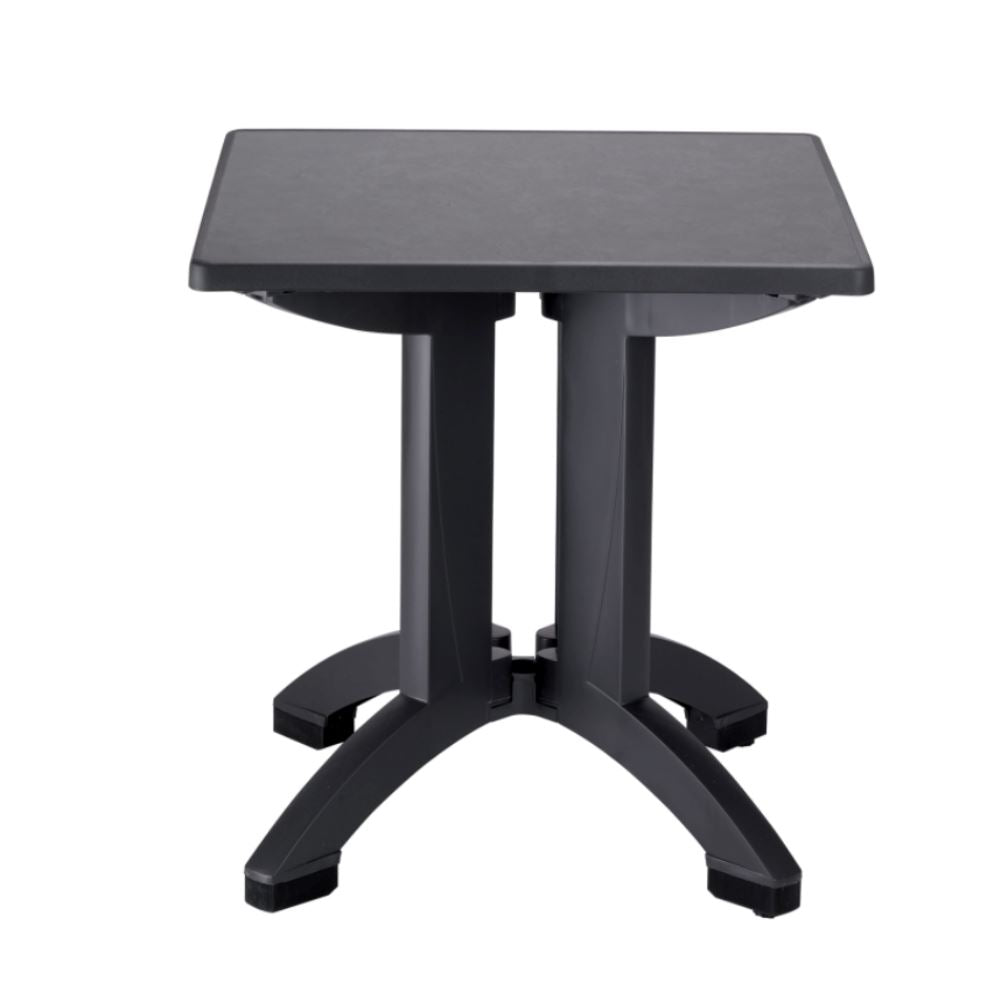 Grosfillex Palma Table 70x70cm pliable Anthracite